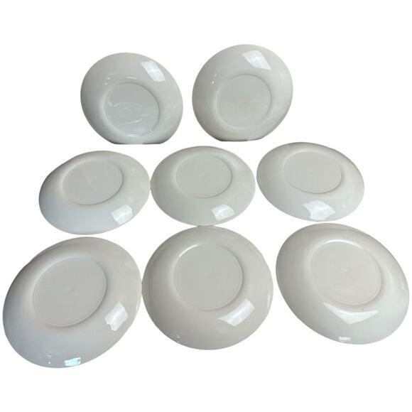 1960s Centura Game Bird Green Trim Salad Plates Set of 8  -8" - Picture 7 of 7